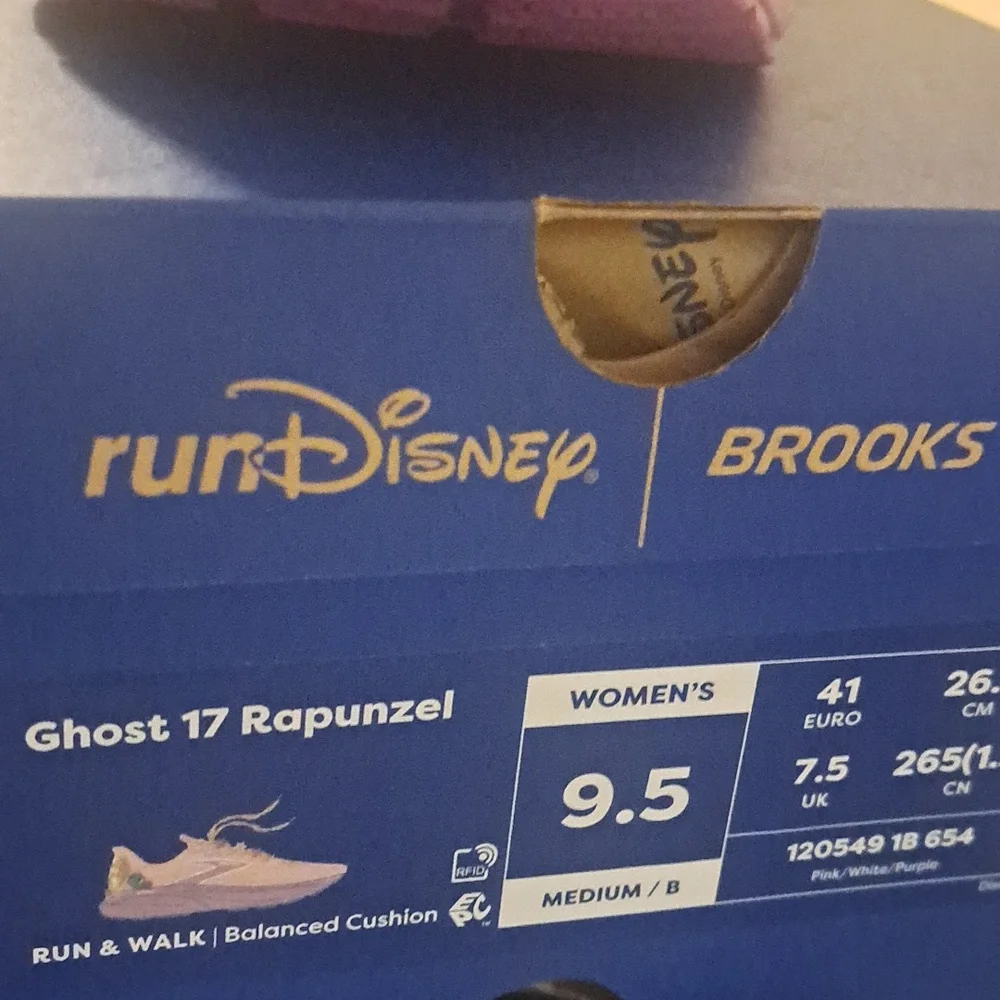 NEW,Brooks,Ghost 17,runDisney,Rapunzel,Tangled shoe,sizes (9.5) Medium (B) - Picture 11 of 16